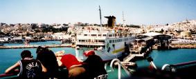 Ankunft im Hafen von Tanger